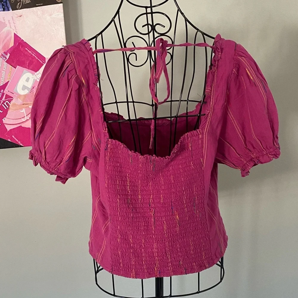 NWT Free People Pink Corset Top Size Small💕
